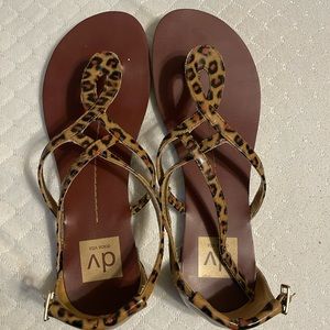 Leopard sandals 6.5